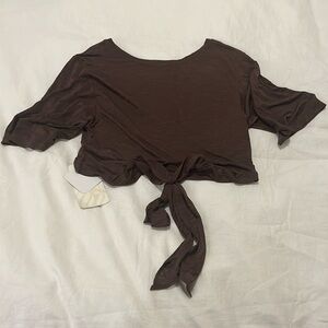 Fabletics ryan tie up tee nwt